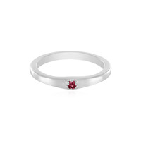 Pinkfarbener Spinell-Silberring