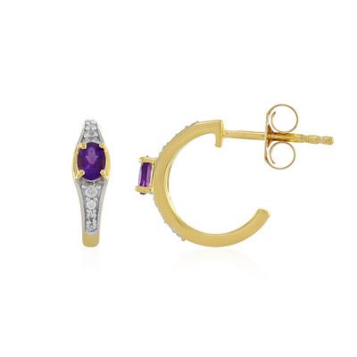 Amethyst-Silberohrringe