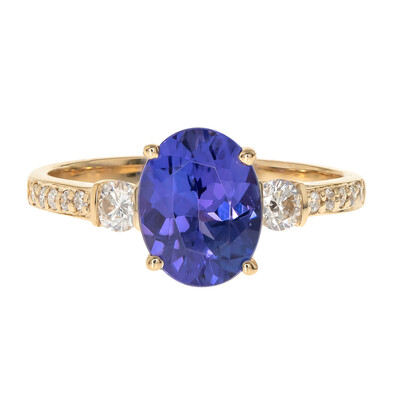 AAA-Tansanit-Goldring (CIRARI)