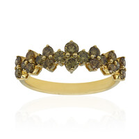 Grüner SI1 Brillant-Goldring (CIRARI)