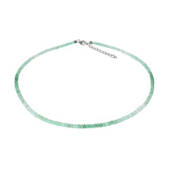 Grüner Opal-Silberhalskette
