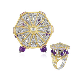Lavendel-Amethyst-Silberring (Gems en Vogue)