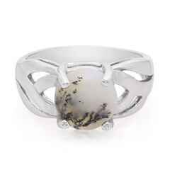 Dendriten-Achat-Silberring