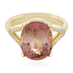 Brasilianischer Neon-Turmalin-Goldring (AMAYANI)