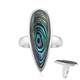 Abalone-Muschel-Silberring (MONOSONO COLLECTION)