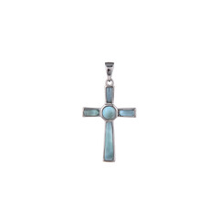 Larimar-Silberanhänger