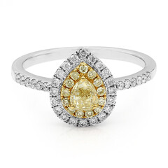 Gelber Diamant-Goldring