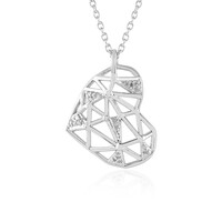 I2 (J) Diamant-Silberhalskette