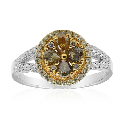 SI2 Fancy-Diamant-Goldring (CIRARI)
