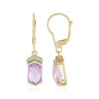 Lavendel-Amethyst-Goldohrringe (SUHANA)