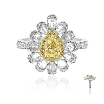 Gelber SI2 Diamant-Goldring (CIRARI)