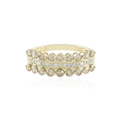 I2 Champagner-Diamant-Goldring (de Melo)