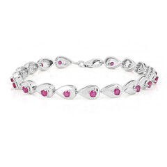 Madagaskar-Rubin-Silberarmband