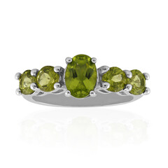 Burmesischer Peridot-Silberring