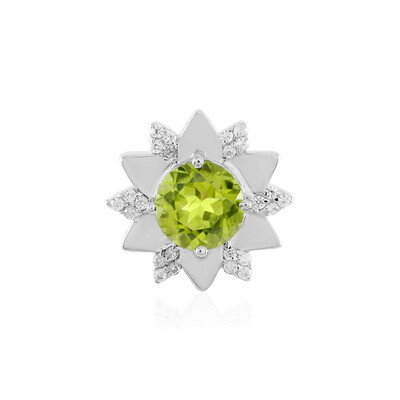 Arizona-Peridot-Silberanhänger