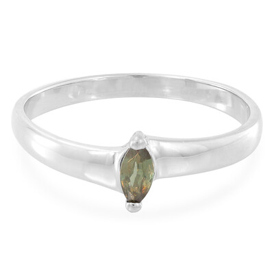 Madagaskar-Farbwechsel-Granat-Silberring