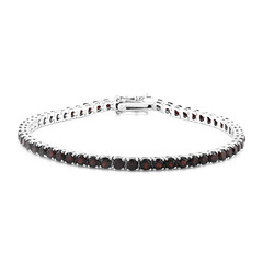 Granat-Silberarmband