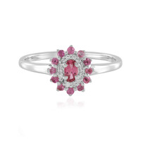 Pinkfarbener Turmalin-Silberring