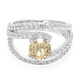 Champagner-Quarz-Silberring