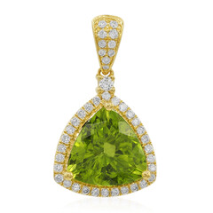 Mandschurischer Peridot-Goldanhänger