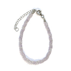 Lilien-Quarz-Silberarmband