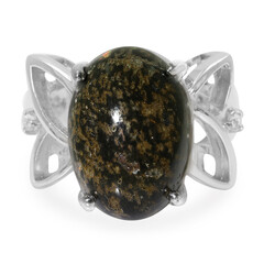 Leoparden-Opal-Silberring