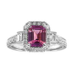 Pinkfarbener Saphir-Goldring (CIRARI)