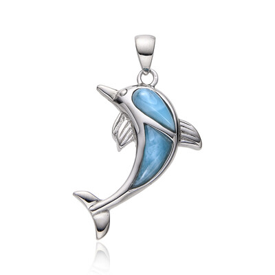 Larimar-Silberanhänger