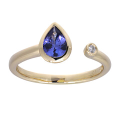 AAA-Tansanit-Goldring (CIRARI)