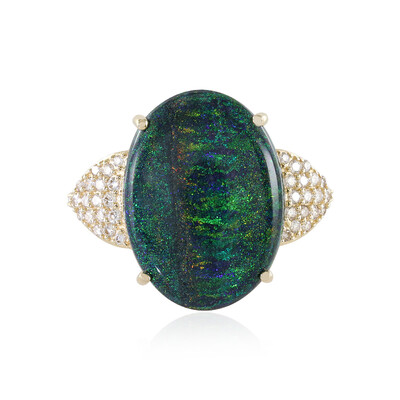 Andamooka-Matrix-Opal-Goldring (AMAYANI)