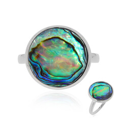 Abalone-Muschel-Silberring