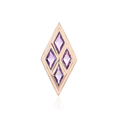 Lavendel-Amethyst-Silberanhänger