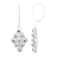 Fancy-Diamant-Silberohrringe