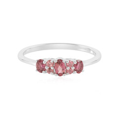 Brasilianischer Pinkfarbener Turmalin-Silberring
