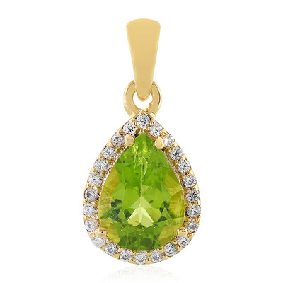 Peridot-Silberanhänger