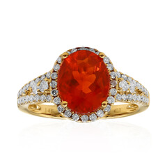 Mexikanischer Feueropal-Goldring (CIRARI)