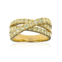 Gelber SI2 Brillant-Goldring (CIRARI)