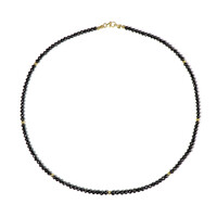 Schwarzer Diamant-Goldhalskette