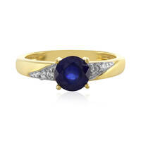 Blauer Madagaskar-Saphir-Silberring