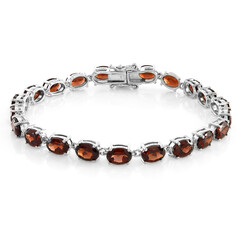 Mosambik-Granat-Silberarmband