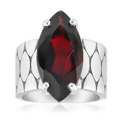 Indischer Granat-Silberring