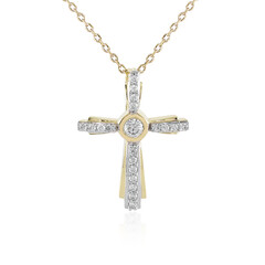 Lupenreiner (F) Brillant-Goldhalskette (LUCENT DIAMONDS)