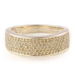 Goldgelber Diamant-Goldring