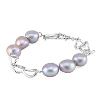 Süßwasserzuchtperlen-Silberarmband (TPC)