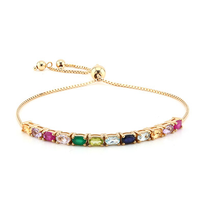 Edelstein-Silberarmband
