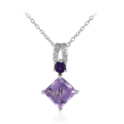 Amethyst-Silberhalskette