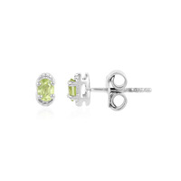 Peridot-Silberohrringe