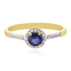 Blauer Madagaskar-Saphir-Silberring