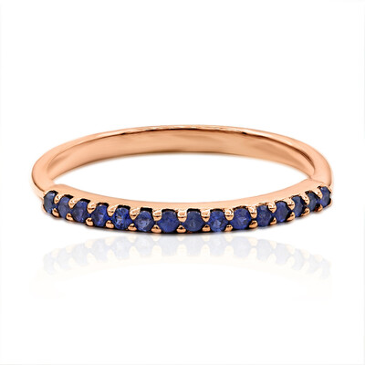 Blauer Saphir-Goldring