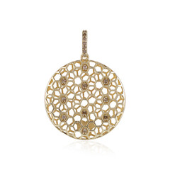 I2 Champagner-Diamant-Goldanhänger (Ornaments by de Melo)